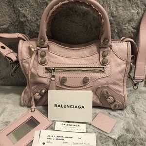 Authentic Balenciaga Mini Classic City Metallic